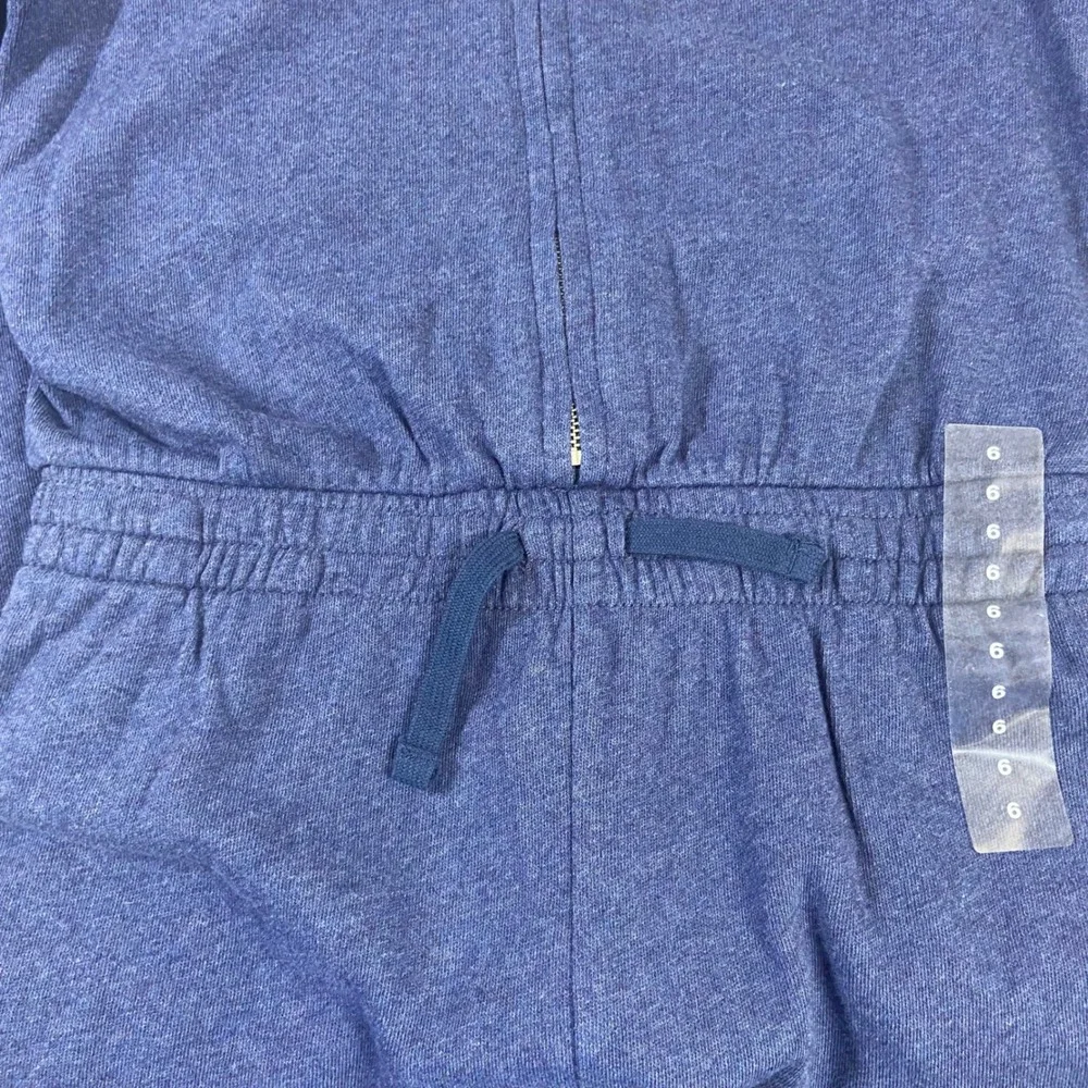Polo‎ Ralph Lauren Girls Spa Terry Hooded Jumpsuit Romper Blue Size 6 NEW L/S